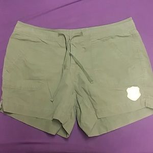 Green shorts *